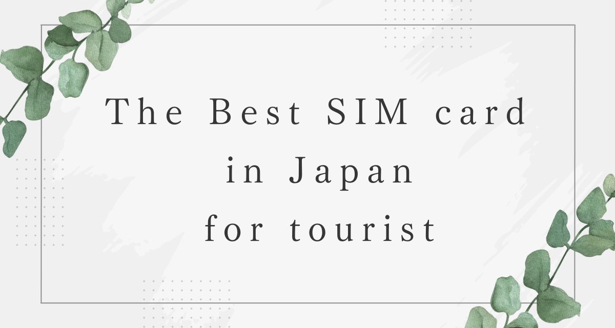 What the best SIM card in Japan for tourist ? How the prices? /×